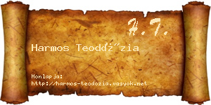 Harmos Teodózia névjegykártya